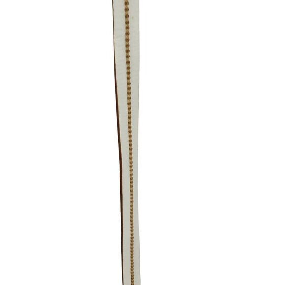 Fossil Belt Leather Skinny White Cincher Rope‎ Detail Cowgirl Country Western S - Picture 6 of 11